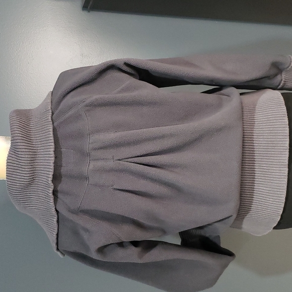 Gap Full Zip Gray Fleece Jacket Size Medium - Picture 3 of 9